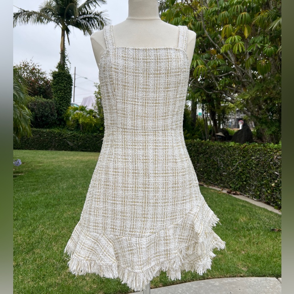 Aqua Cream Ruffled Tiered Sundress